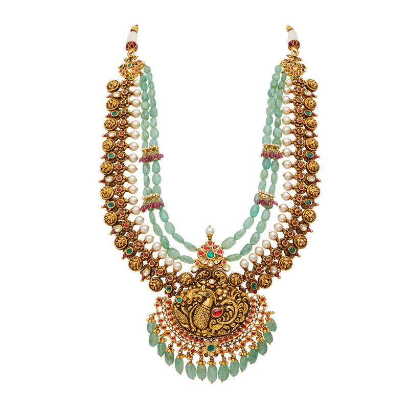 Peacock Gold Necklace
