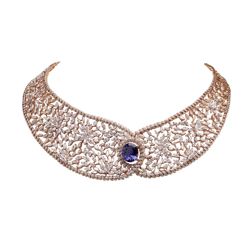 Baguette Sapphire Necklace